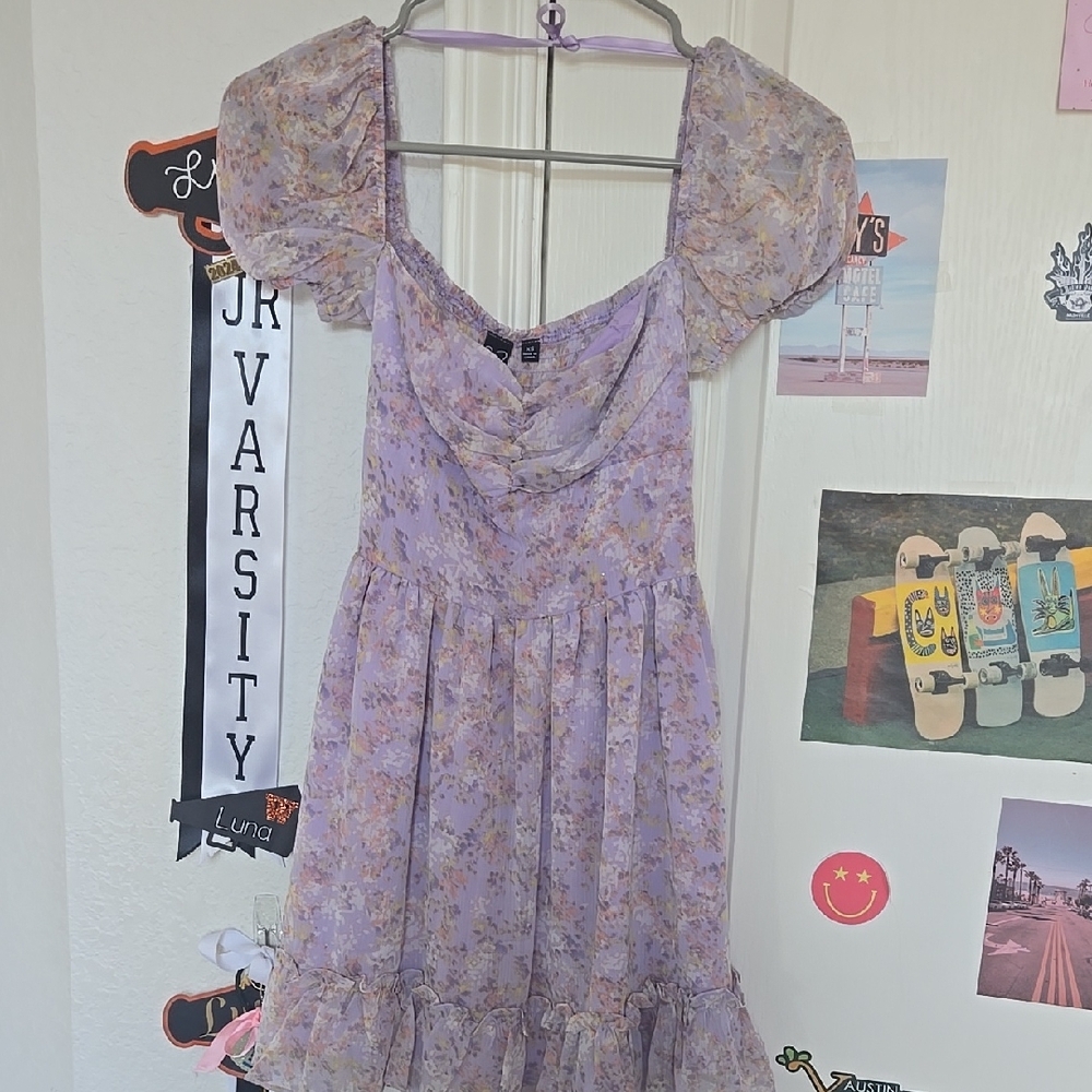 Floral Puff Sleeve Dress